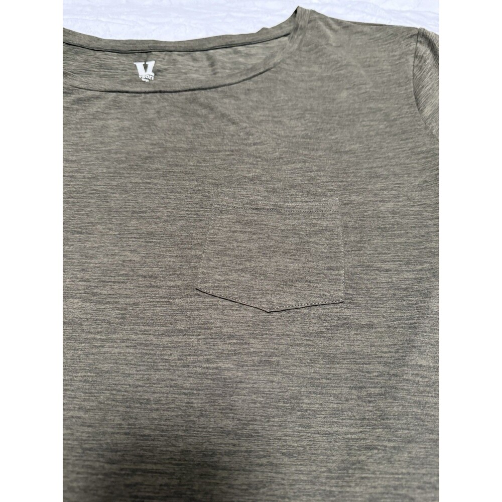 NWOT Vuori Strato Performance Pocket Tee L Olive Green Athleisure Minimalist Lux - Picture 3 of 9